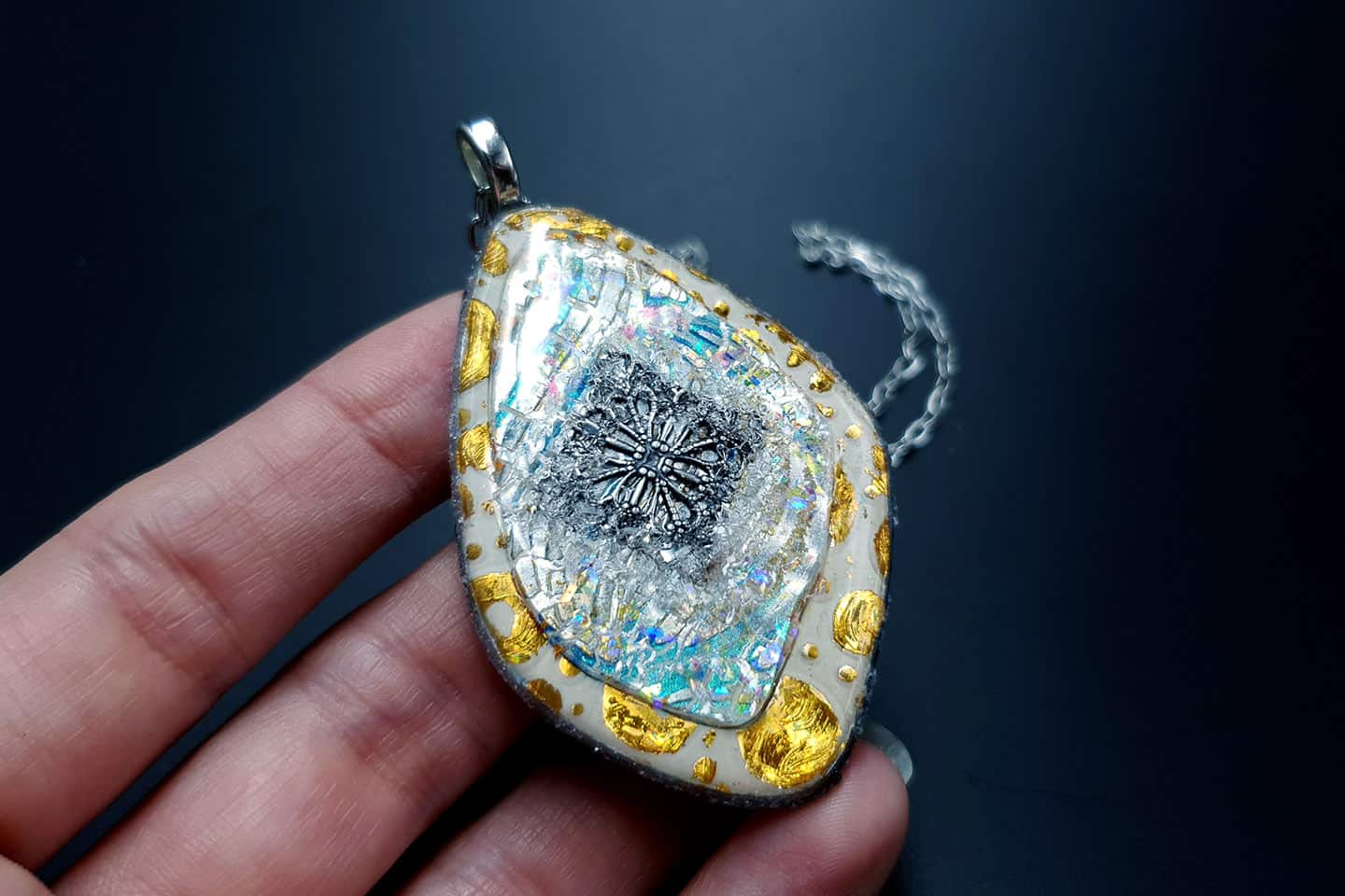Pendant Ice and Sun Pendant SweetyBijou Jewelry