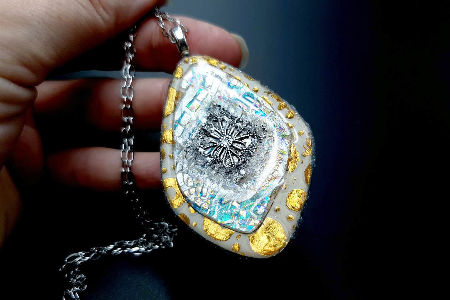 Pendant Ice and Sun Pendant SweetyBijou Jewelry