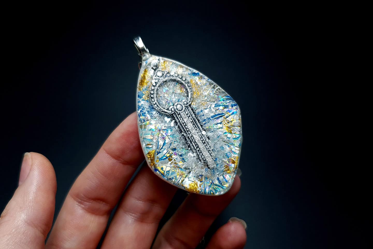 Pendant Magic in the Ice Pendant SweetyBijou Jewelry