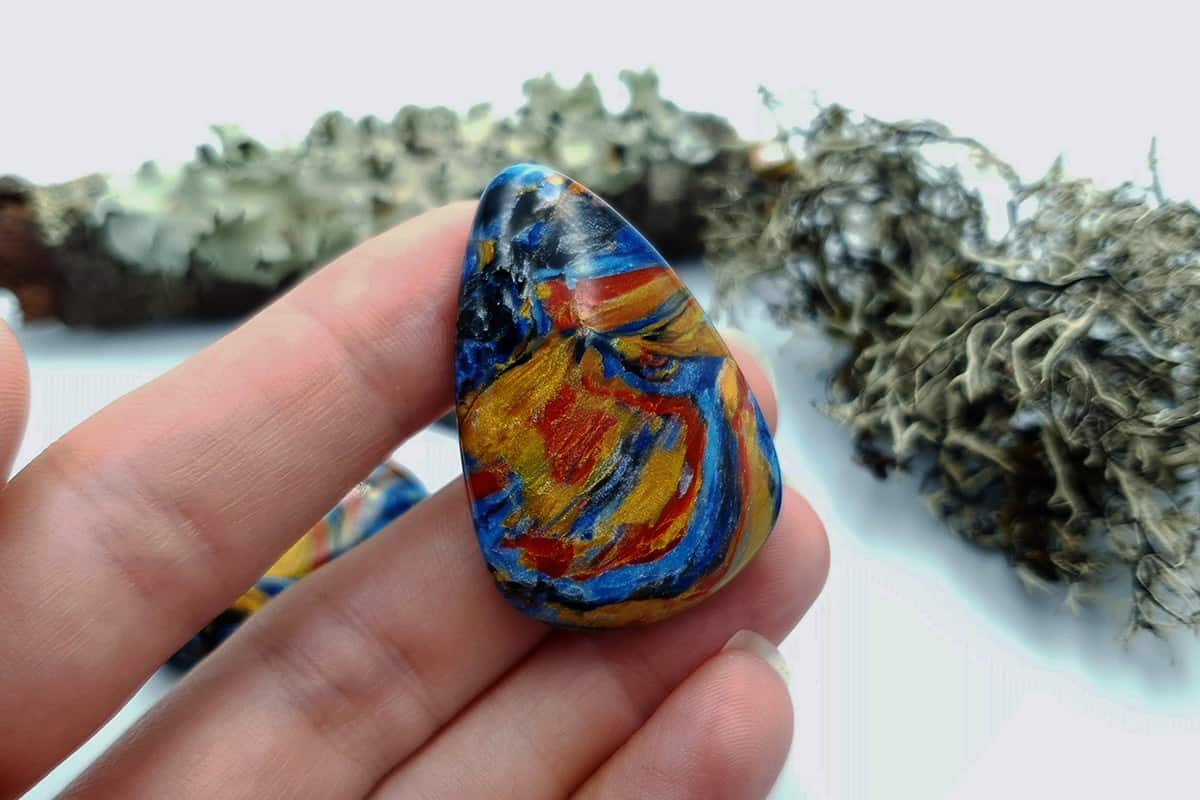 3 pcs Faux Pietersite Stones from Polymer Clay (#3) Cabochons SweetyBijou Cabochons