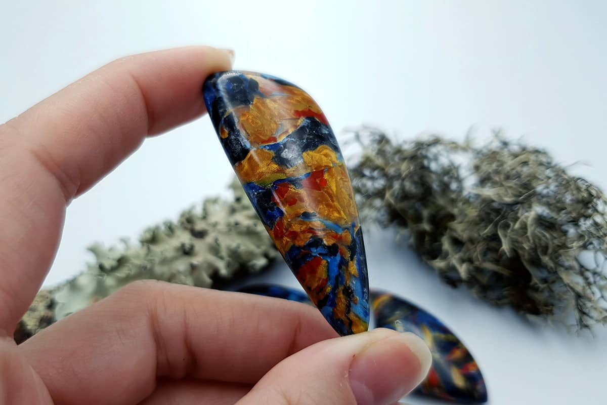 3 pcs Faux Pietersite Stones from Polymer Clay (#5) Cabochons SweetyBijou Cabochons