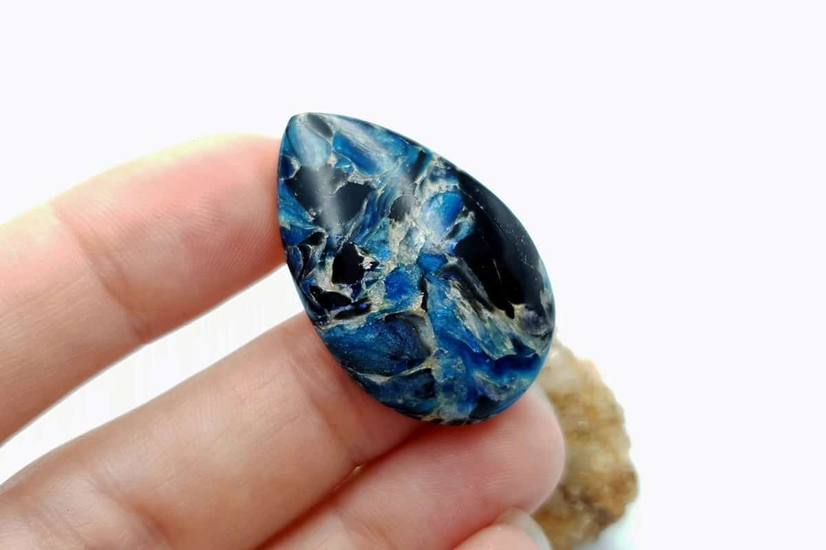 4 pcs Faux Pietersite Stones from Polymer Clay (#8) Cabochons SweetyBijou Cabochons