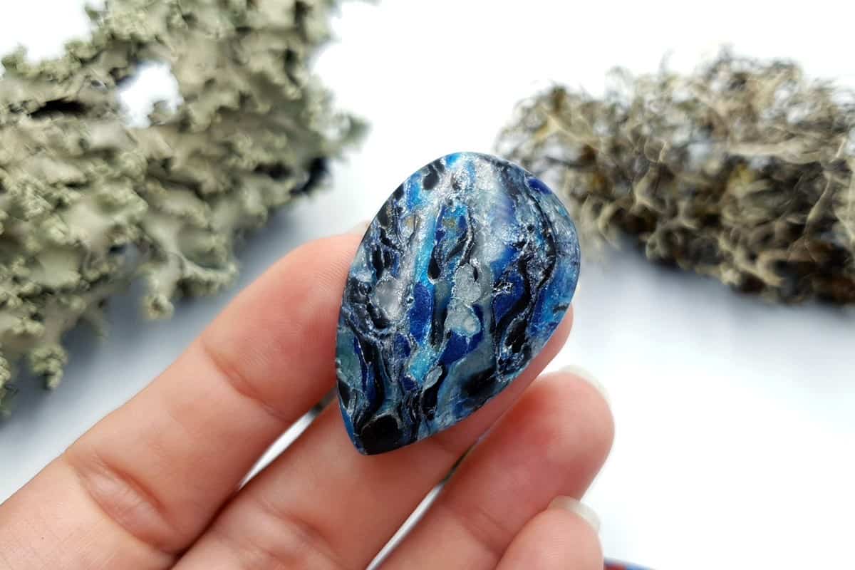 4 pcs Faux Pietersite Stones from Polymer Clay #10 Cabochons SweetyBijou Cabochons