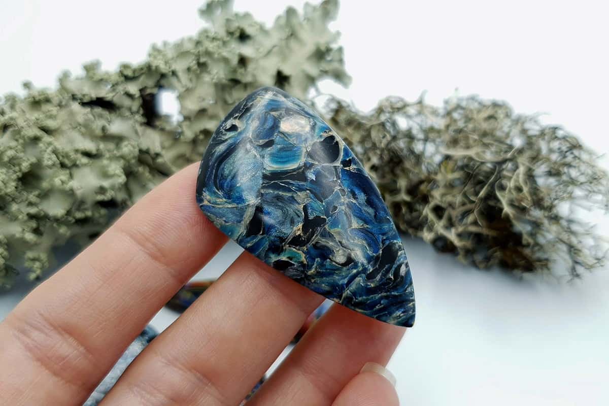 4 pcs Faux Pietersite Stones from Polymer Clay #11 Cabochons SweetyBijou Cabochons