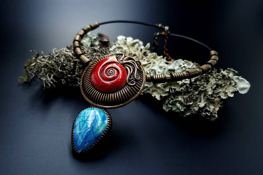 Polymer Clay Necklace #3 Necklace SweetyBijou Jewelry