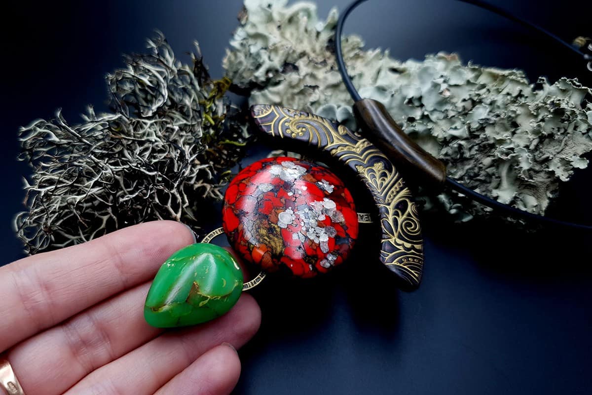 Polymer Clay Necklace #8 Necklace SweetyBijou Jewelry