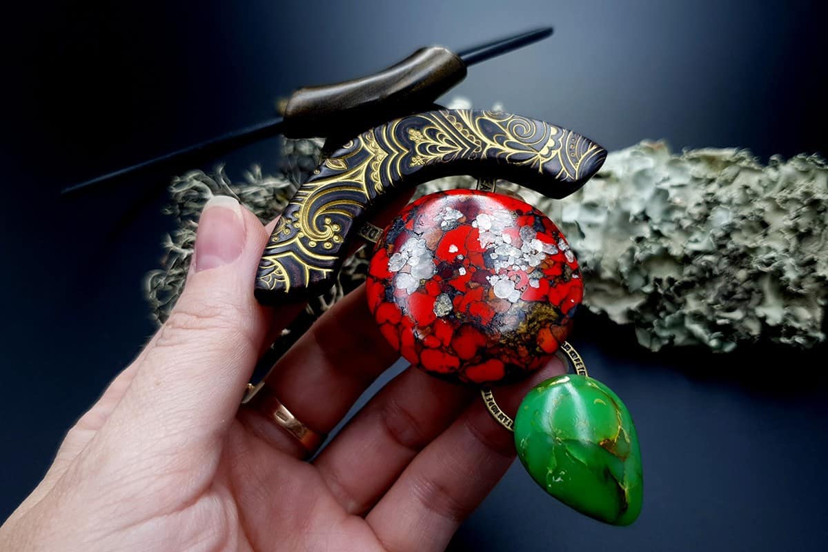Polymer Clay Necklace #8 Necklace SweetyBijou Jewelry