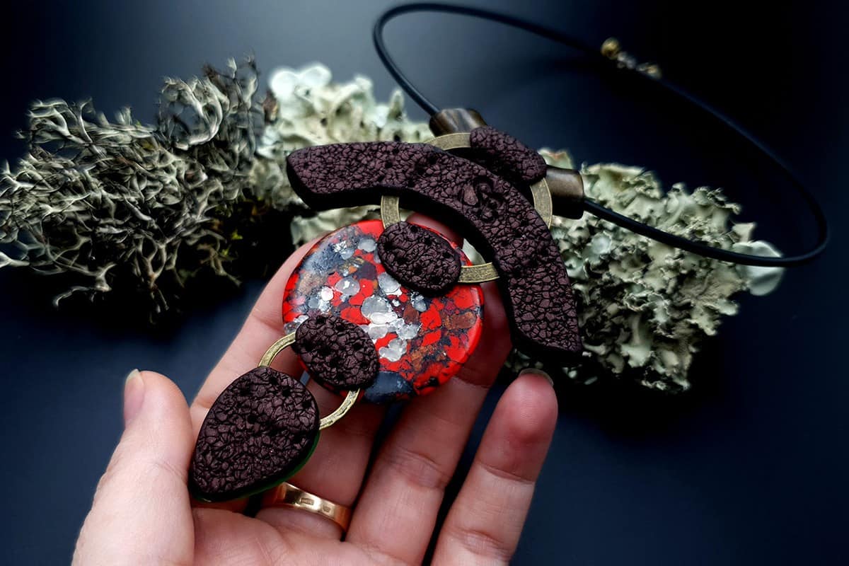 Polymer Clay Necklace #8 Necklace SweetyBijou Jewelry