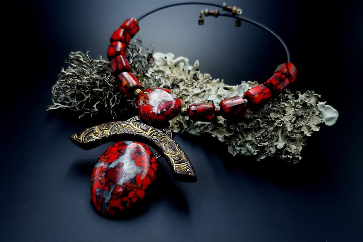 Polymer Clay Necklace #9 Necklace SweetyBijou Jewelry