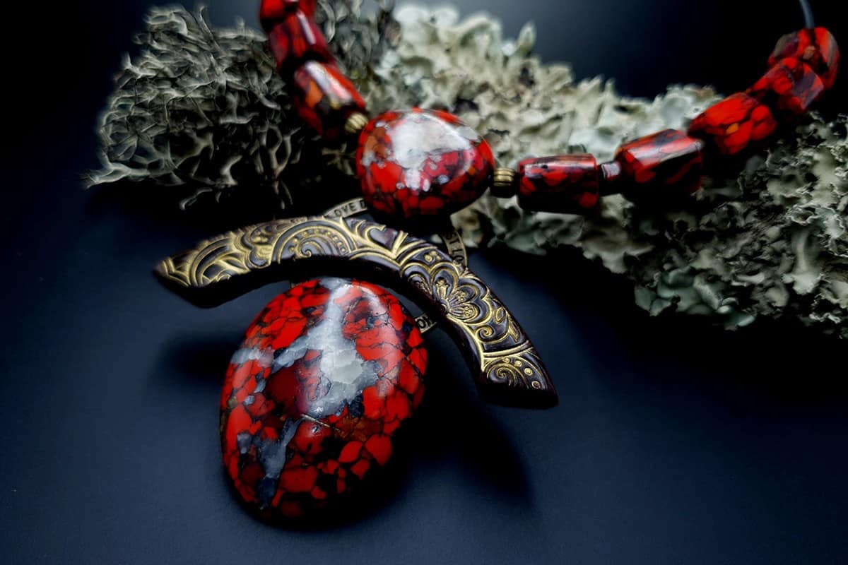 Polymer Clay Necklace #9 Necklace SweetyBijou Jewelry