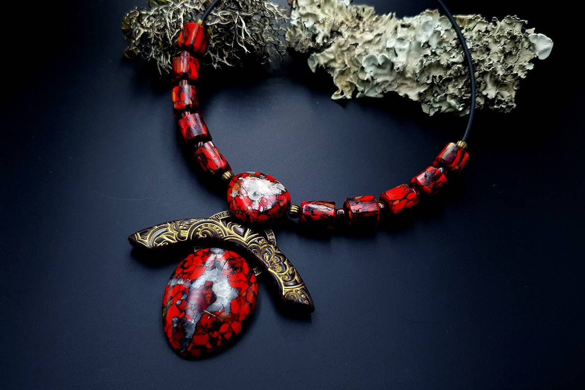Polymer Clay Necklace #9 Necklace SweetyBijou Jewelry