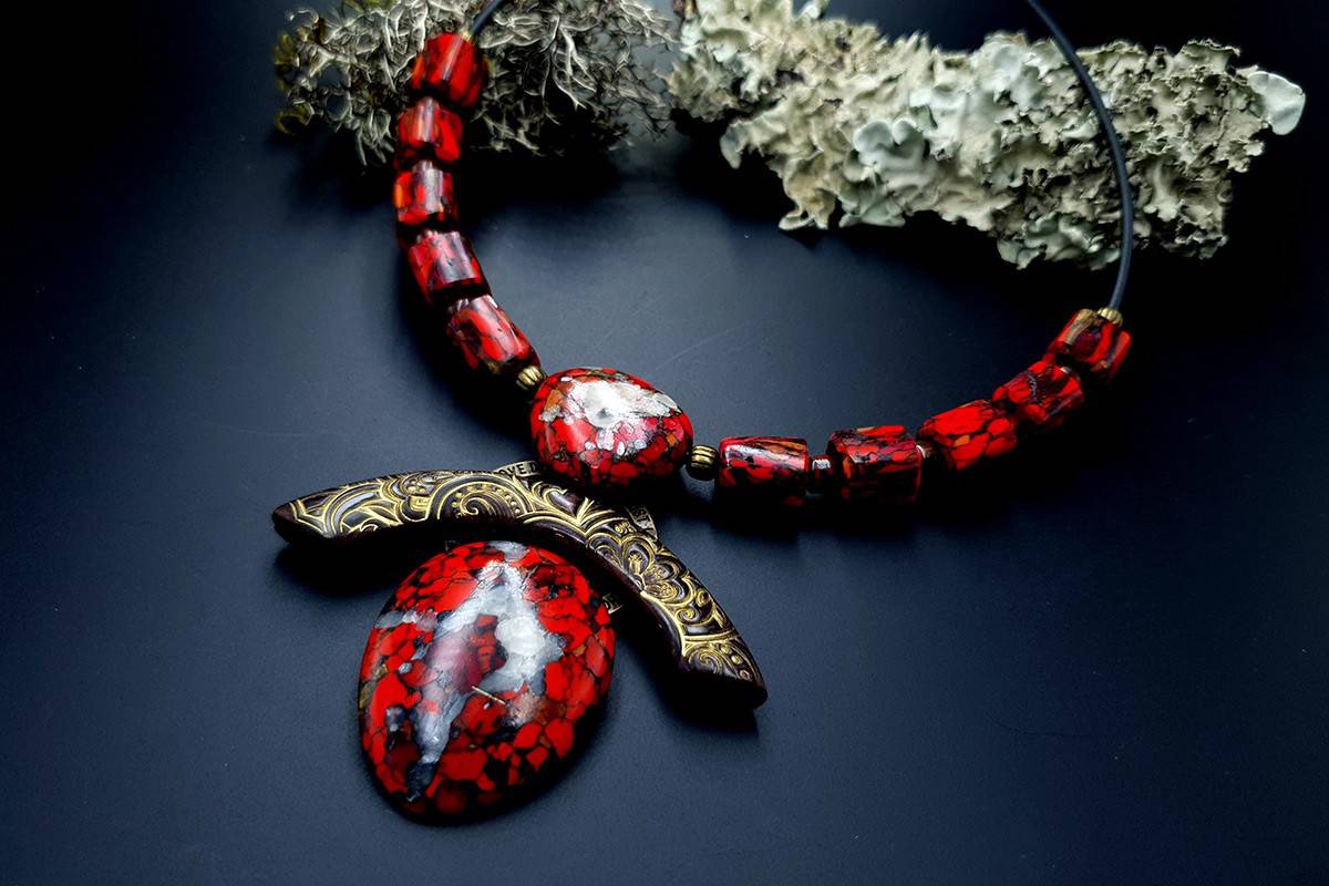 Polymer Clay Necklace #9 Necklace SweetyBijou Jewelry