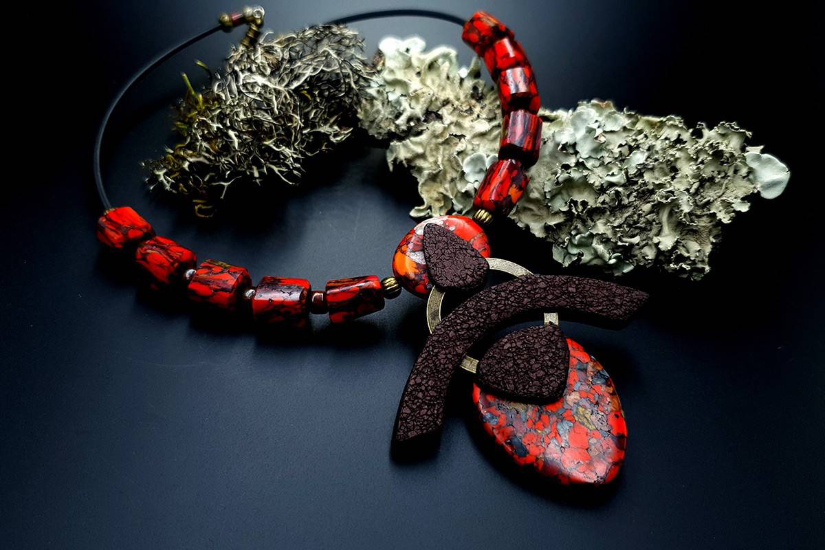Polymer Clay Necklace #9 Necklace SweetyBijou Jewelry