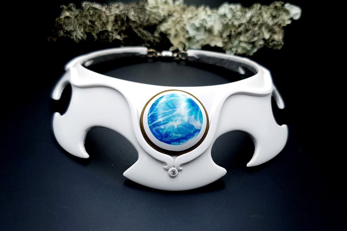 Polymer Clay Necklace Pure Energy Necklace SweetyBijou Jewelry