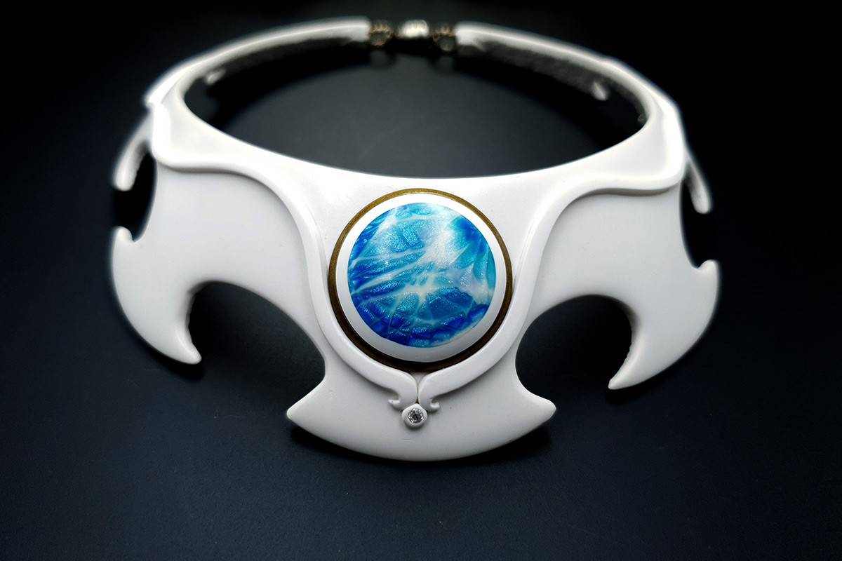 Polymer Clay Necklace Pure Energy Necklace SweetyBijou Jewelry