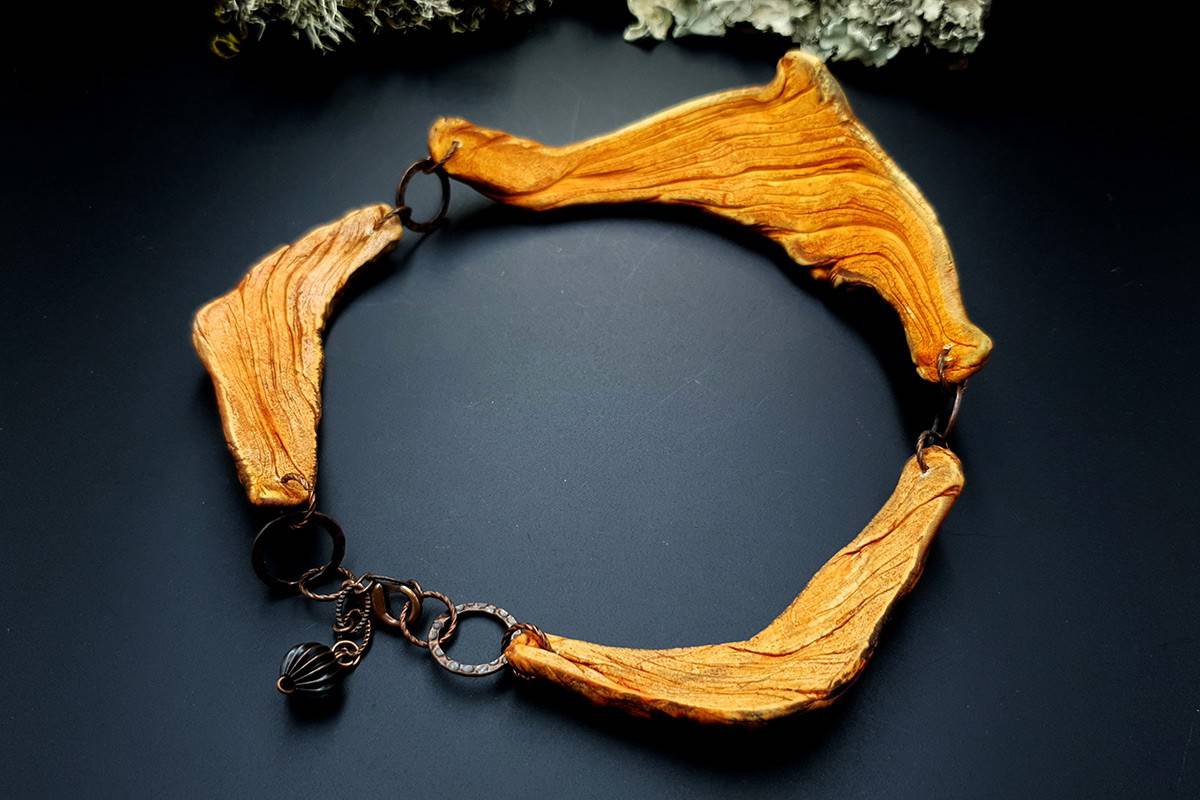 Polymer Clay Necklace Driftwood Necklace SweetyBijou Jewelry