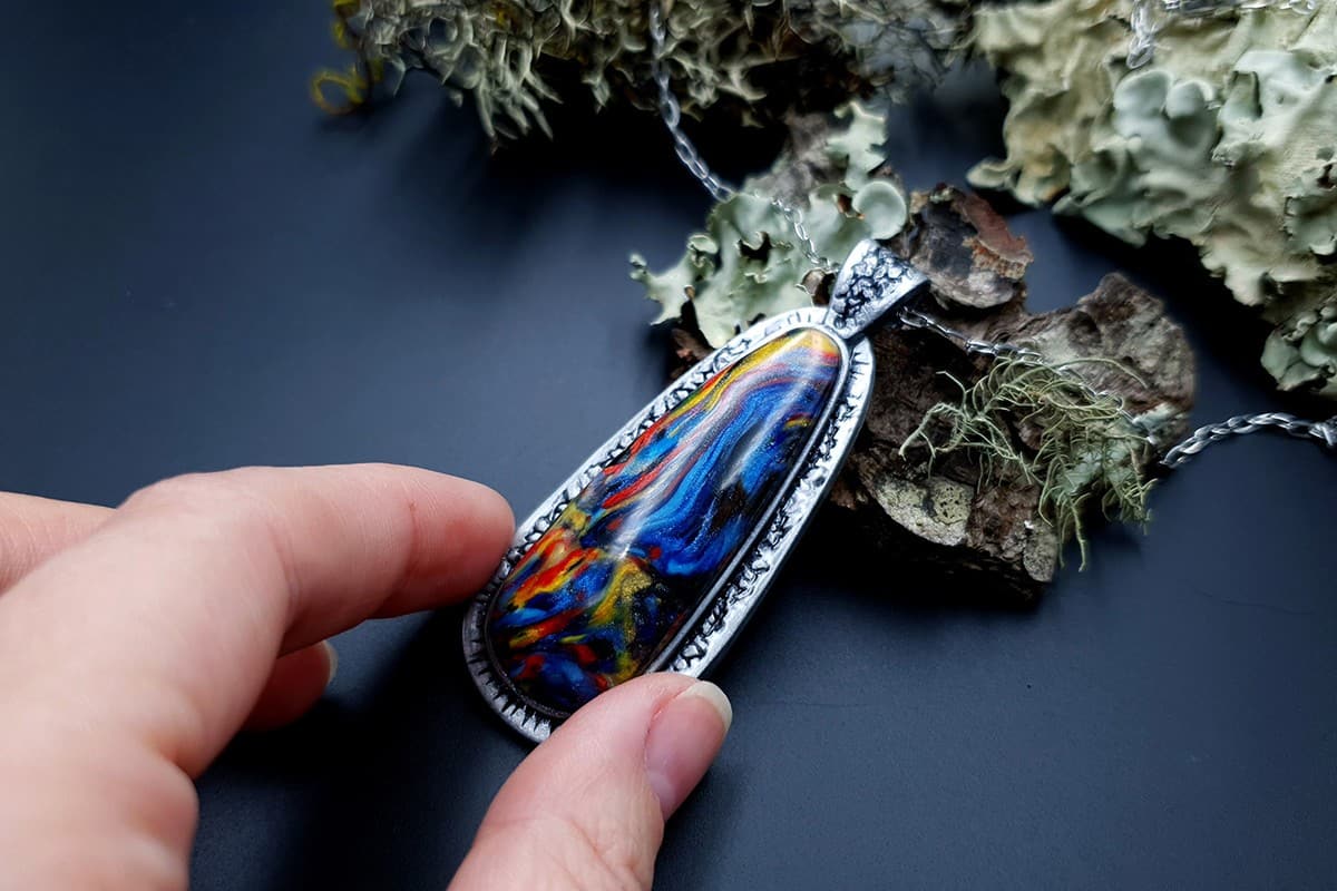 Polymer clay Pendant #2 Pendant SweetyBijou Jewelry