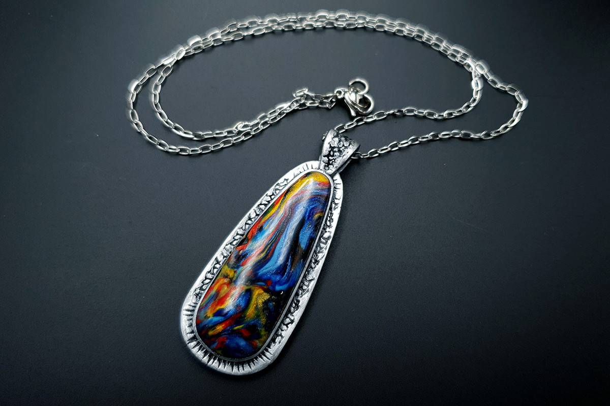 Polymer clay Pendant #2 Pendant SweetyBijou Jewelry