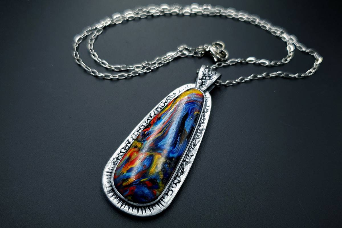 Polymer clay Pendant #2 Pendant SweetyBijou Jewelry