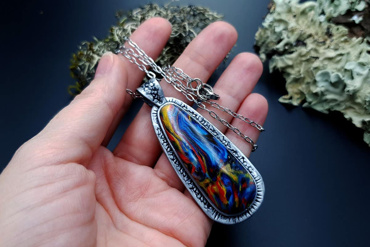 Polymer clay Pendant #2 Pendant SweetyBijou Jewelry