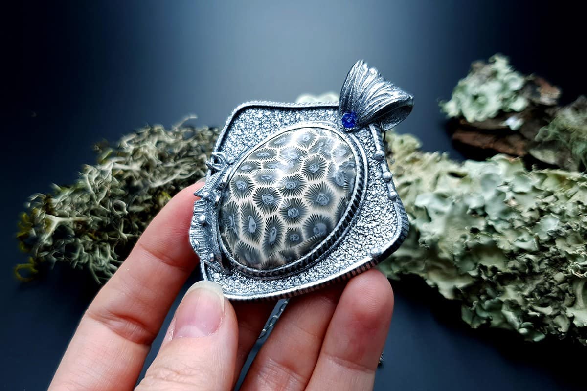 Polymer clay Pendant #3 Pendant SweetyBijou Jewelry