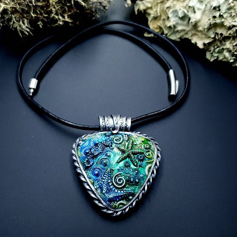 Polymer clay Pendant "Under the Sea" Pendant SweetyBijou Jewelry Default Title