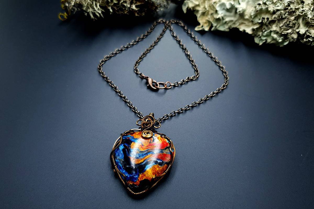 Polymer clay Pendant #6 Pendant SweetyBijou Jewelry