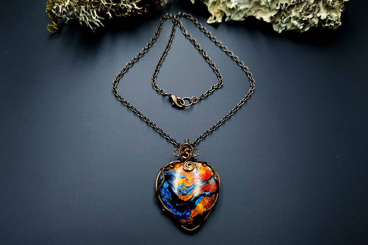 Polymer clay Pendant #6 Pendant SweetyBijou Jewelry