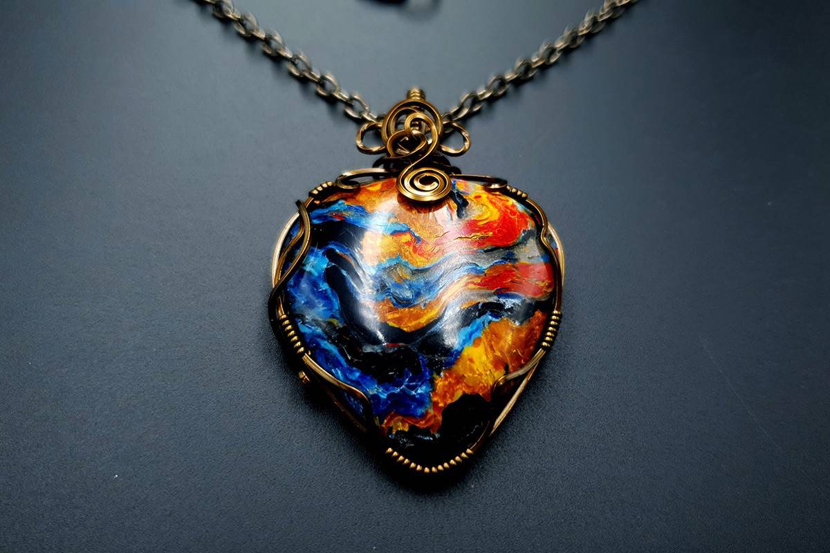 Polymer clay Pendant #6 Pendant SweetyBijou Jewelry
