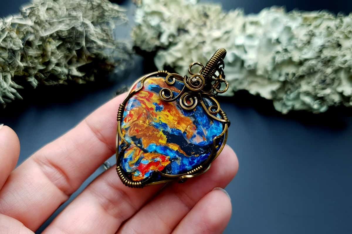 Polymer clay Pendant #6 Pendant SweetyBijou Jewelry