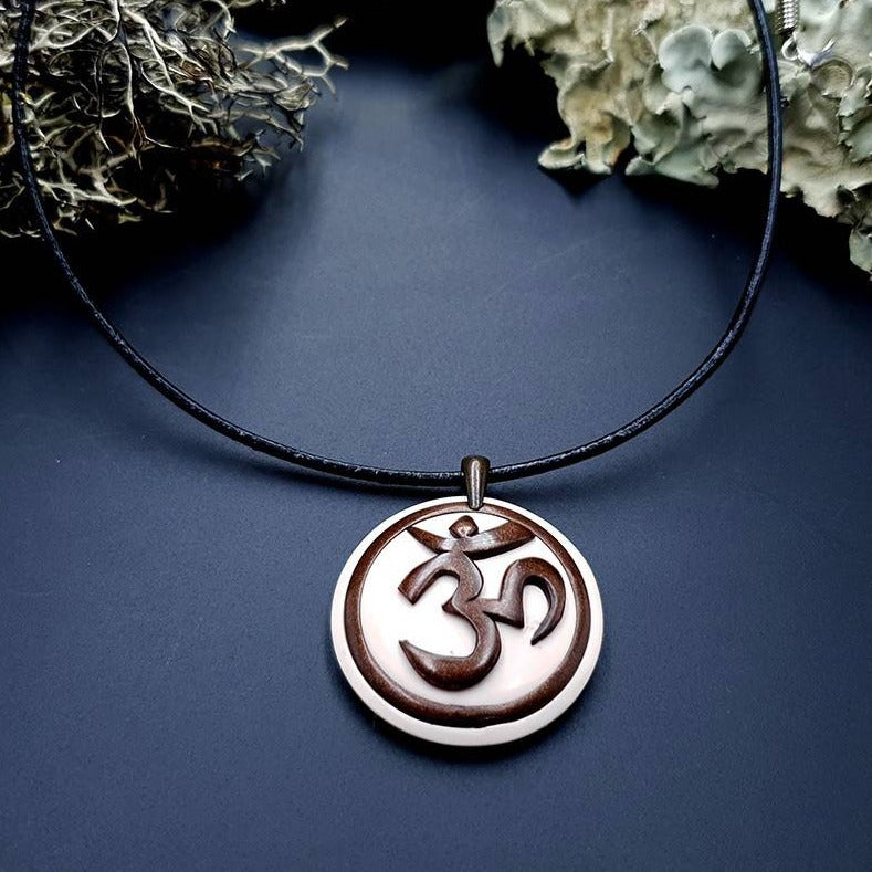 Polymer clay Pendant OM Pendant SweetyBijou Jewelry Default Title