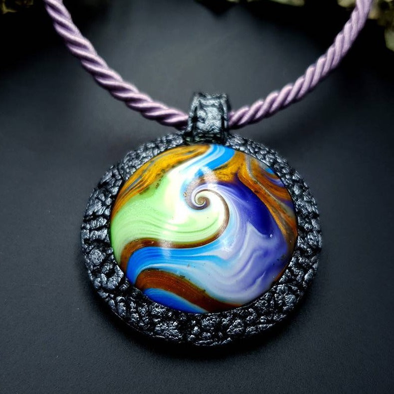 Polymer clay Pendant Photo Frame Pendant SweetyBijou Jewelry Default Title