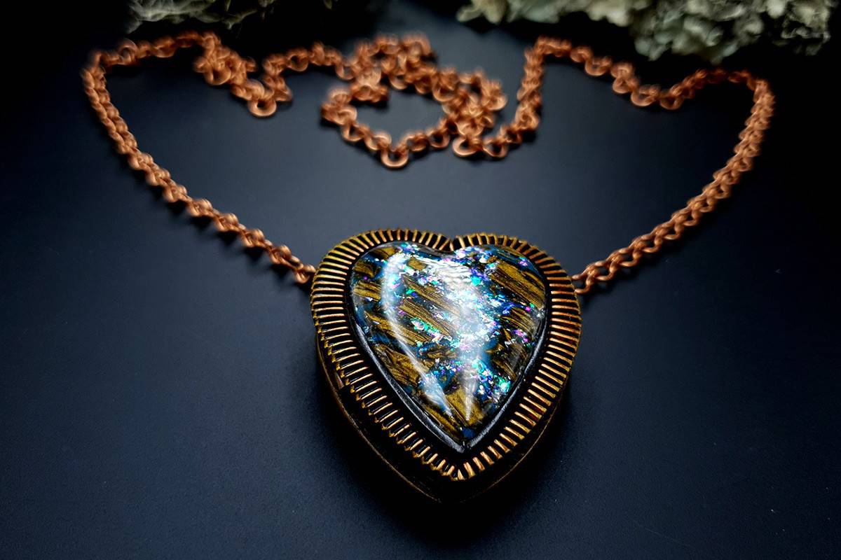 Pendant Photo Frame ~ Green Light Pendant SweetyBijou Jewelry