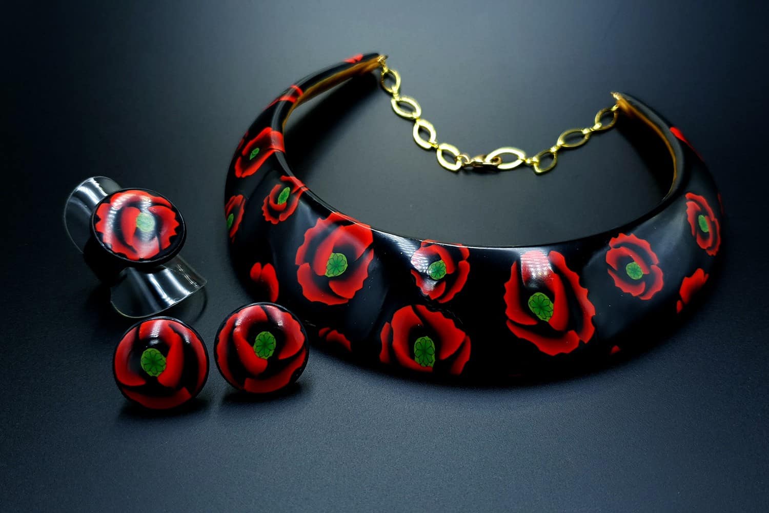 "Poppies Field" Jewelry Set Jewelry Set SweetyBijou Jewelry
