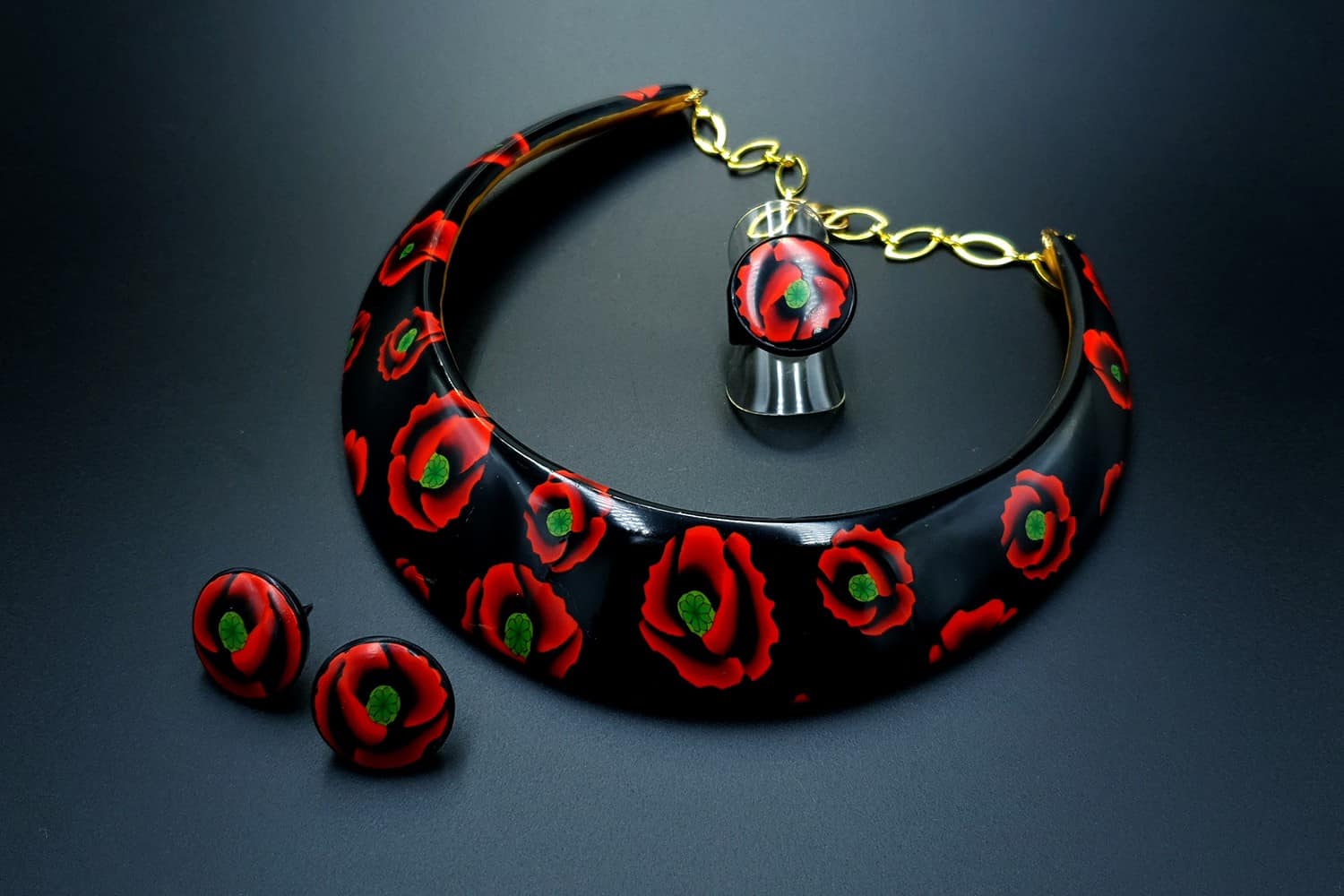 "Poppies Field" Jewelry Set Jewelry Set SweetyBijou Jewelry