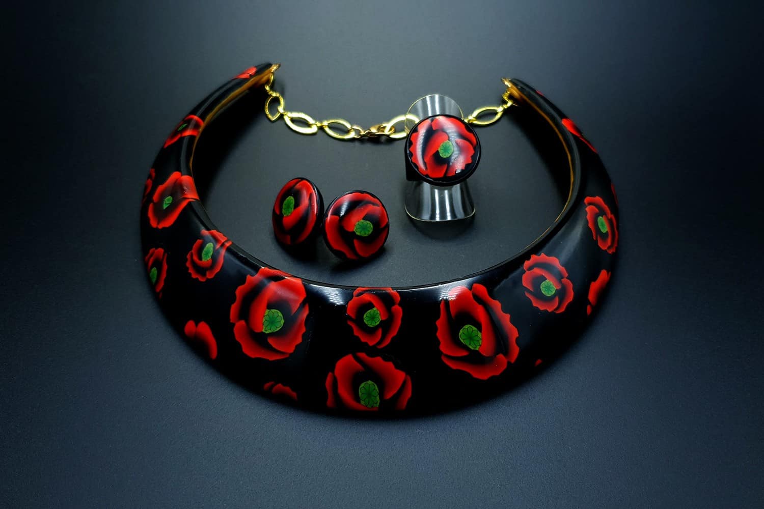 "Poppies Field" Jewelry Set Jewelry Set SweetyBijou Jewelry