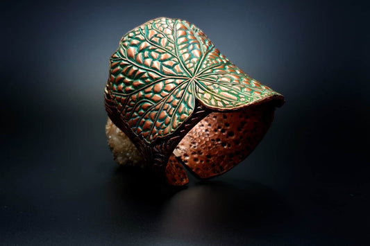 Begonia Leaf Bracelet Cuff Bracelet SweetyBijou Jewelry