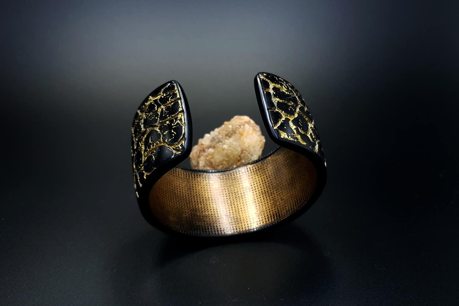 Cracked Marble Bracelet Cuff Bracelet SweetyBijou Jewelry