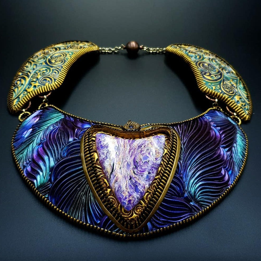 "Electric Feathers" Necklace Necklace SweetyBijou Jewelry Default Title