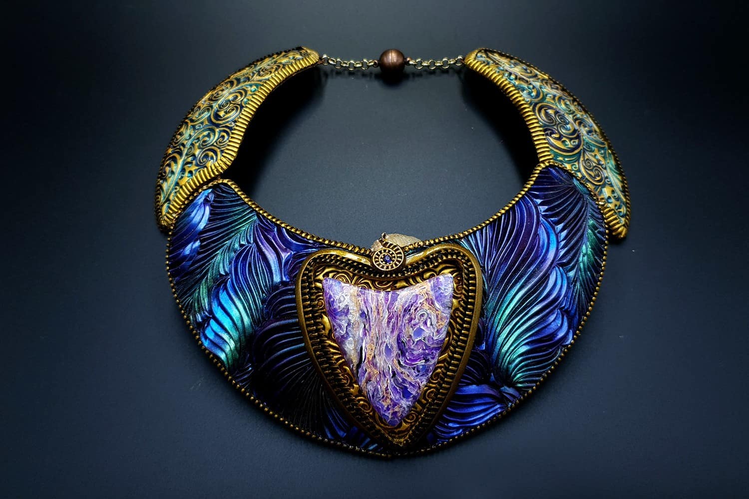 "Electric Feathers" Necklace Necklace SweetyBijou Jewelry