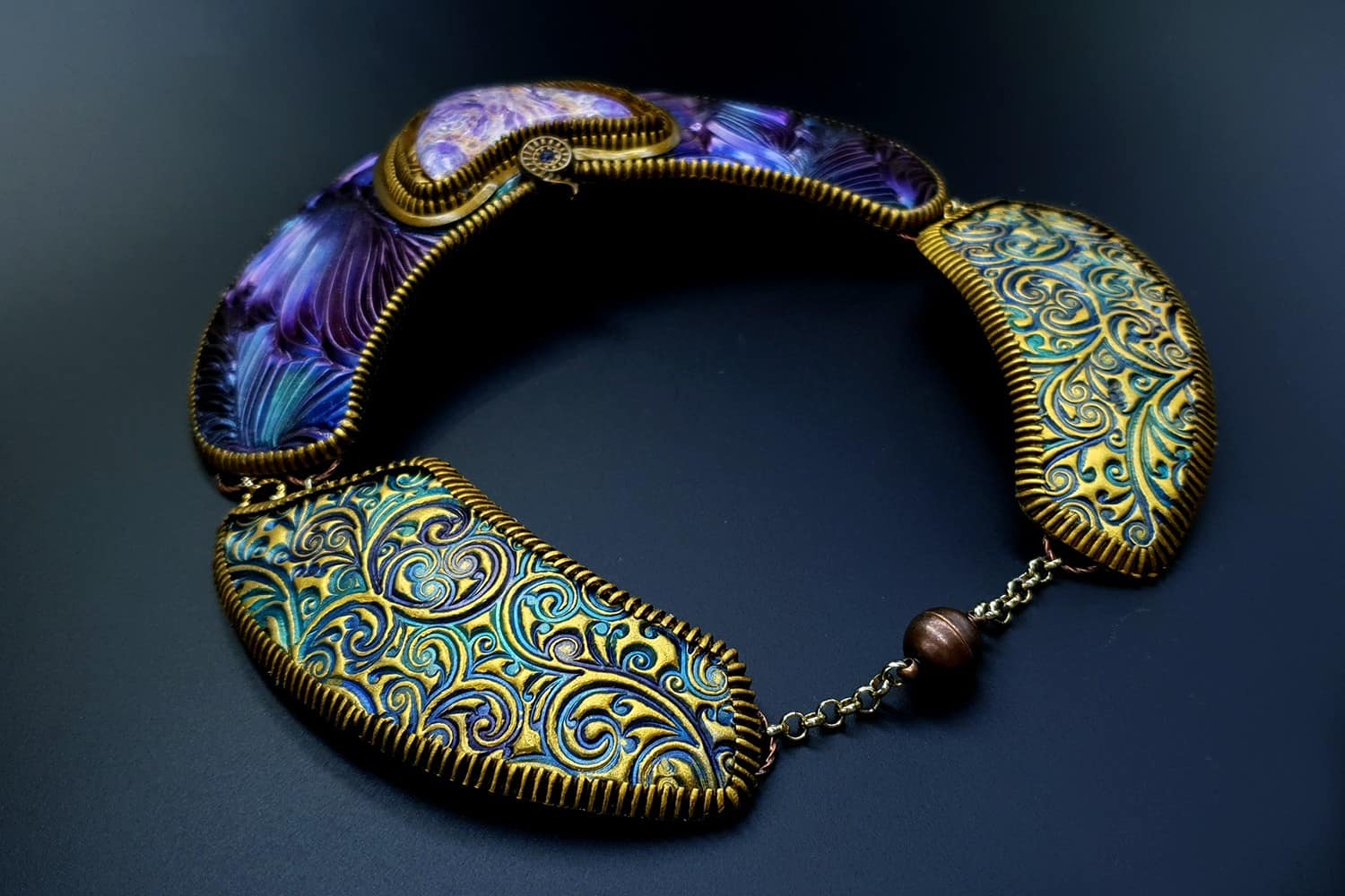 "Electric Feathers" Necklace Necklace SweetyBijou Jewelry