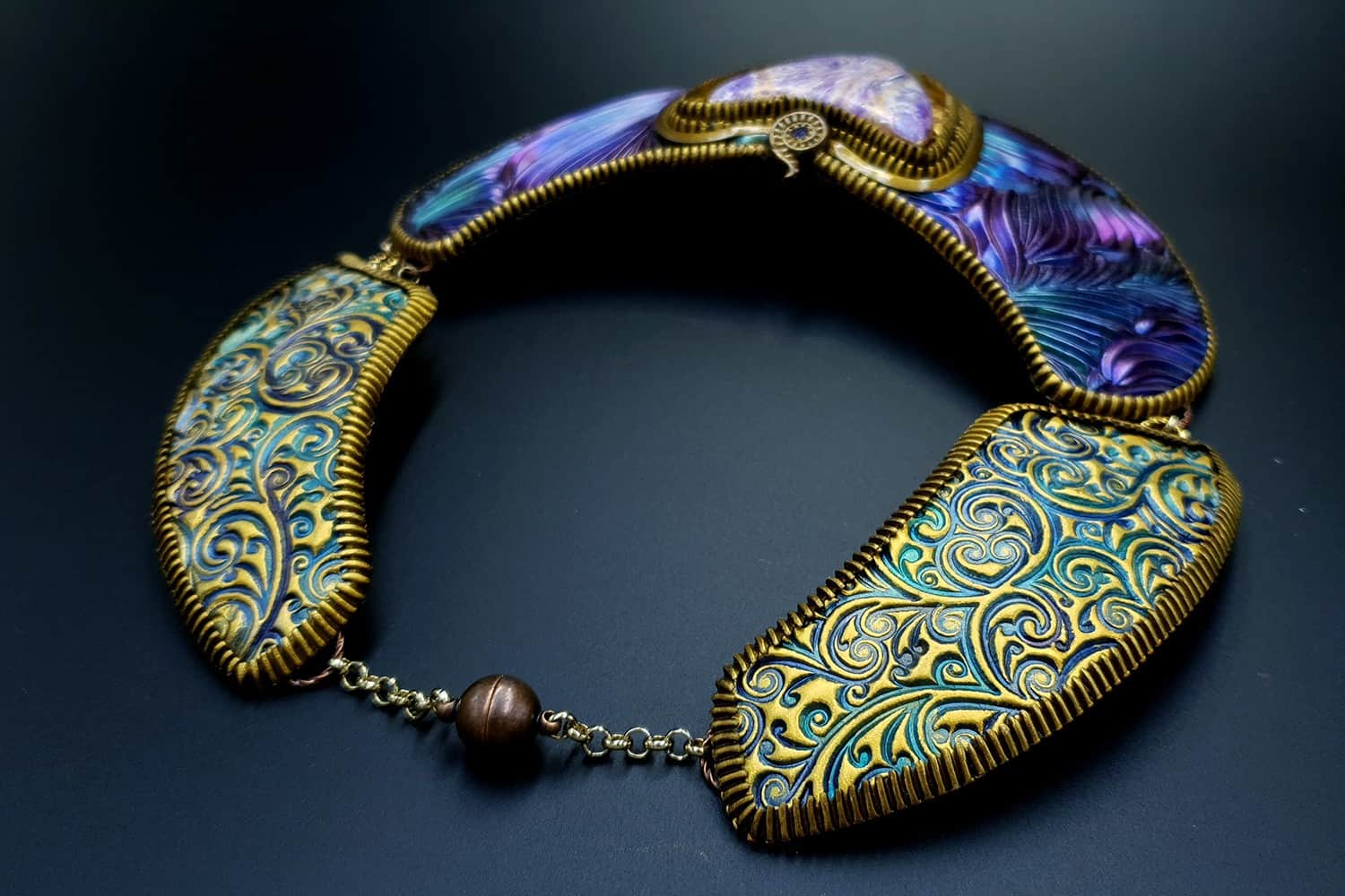 "Electric Feathers" Necklace Necklace SweetyBijou Jewelry