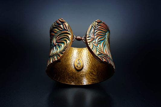 Tree Bark Bracelet Cuff Bracelet SweetyBijou Jewelry