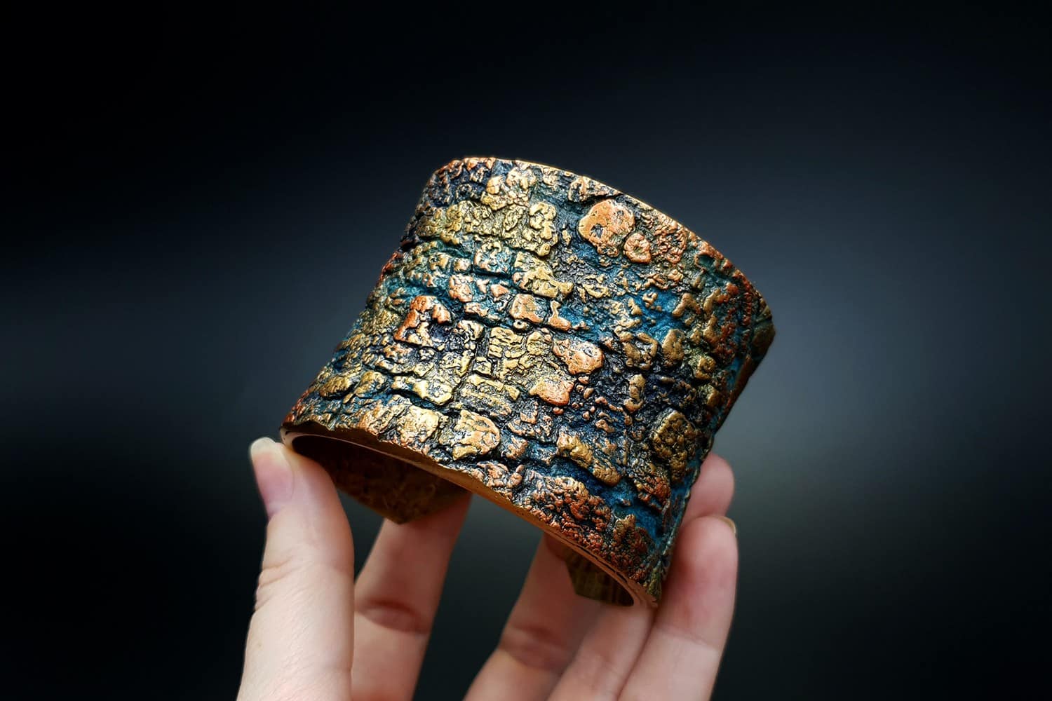 Tree Bark Bracelet Cuff Bracelet SweetyBijou Jewelry