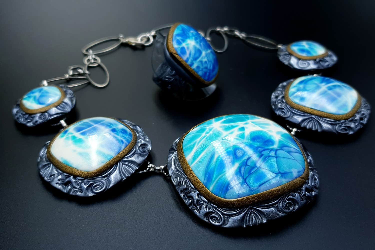 "Under the Water" Jewelry Set Jewelry Set SweetyBijou Jewelry