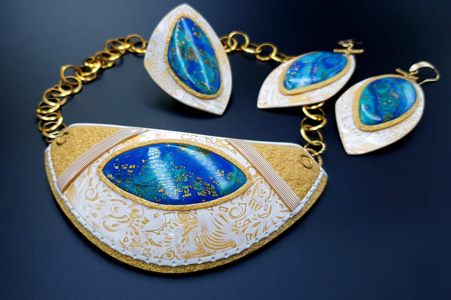 "Windows Into the Ocean" Jewelry Set Jewelry Set SweetyBijou Jewelry