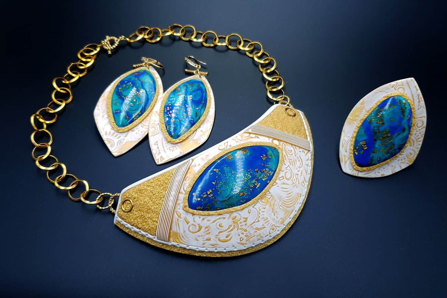"Windows Into the Ocean" Jewelry Set Jewelry Set SweetyBijou Jewelry