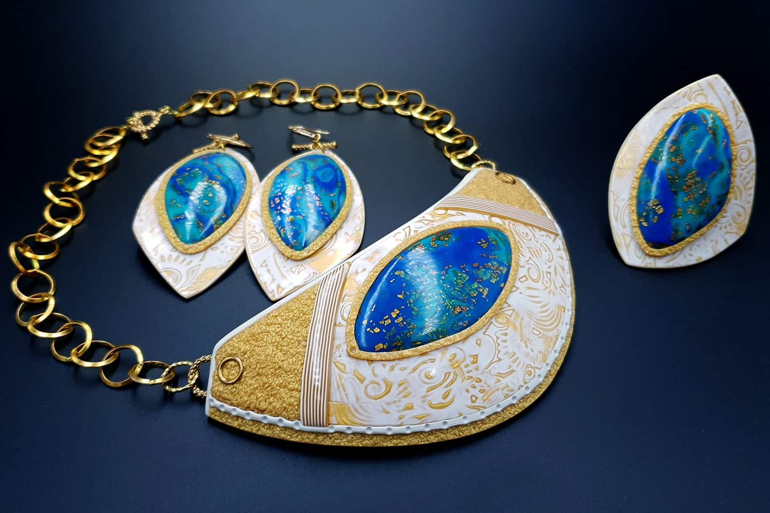 "Windows Into the Ocean" Jewelry Set Jewelry Set SweetyBijou Jewelry