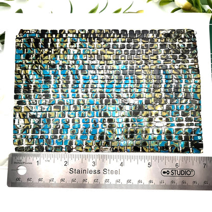 Unbaked Raw Mosaic and Mokume Gane Veneers Set for Jewelry Making