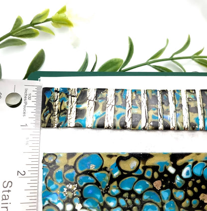 Unbaked Raw Mosaic and Mokume Gane Veneers Set for Jewelry Making